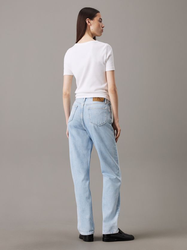 High Rise Straight Jeans