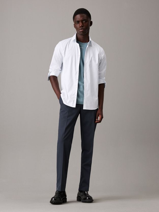 Slim Tapered Twill Trousers