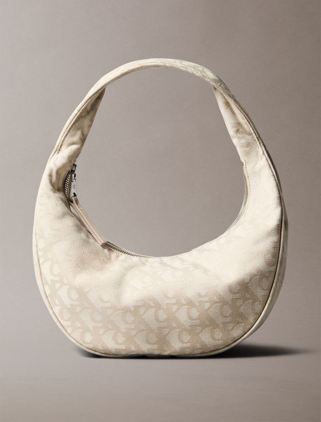 Logo Jacquard Hobo Bag
