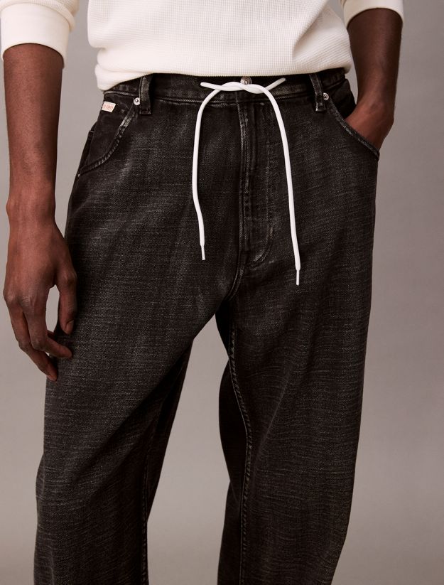 Cotton Linen Pull On Jeans