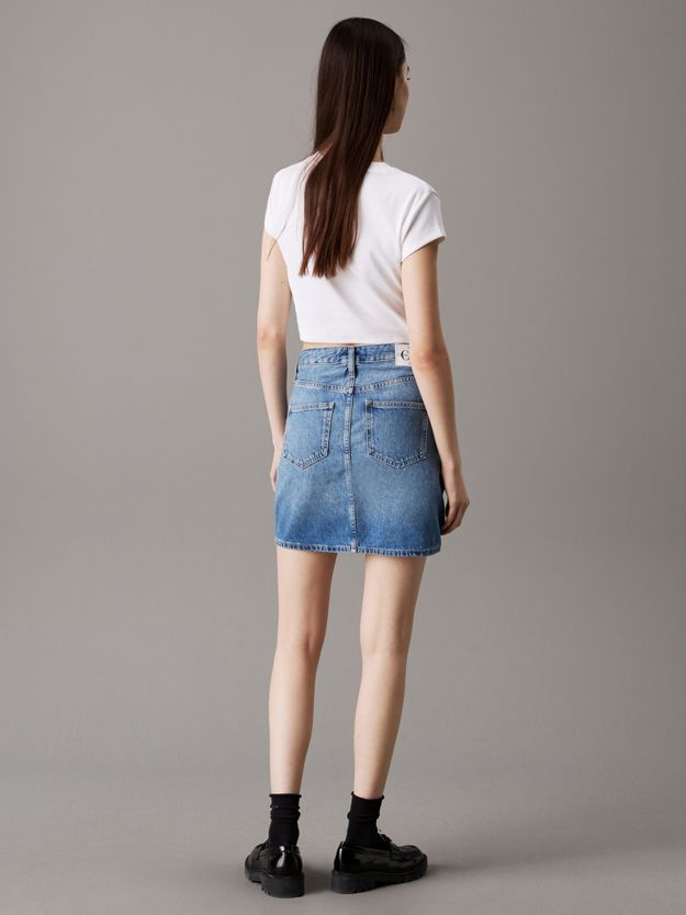 Denim Utility Mini Skirt