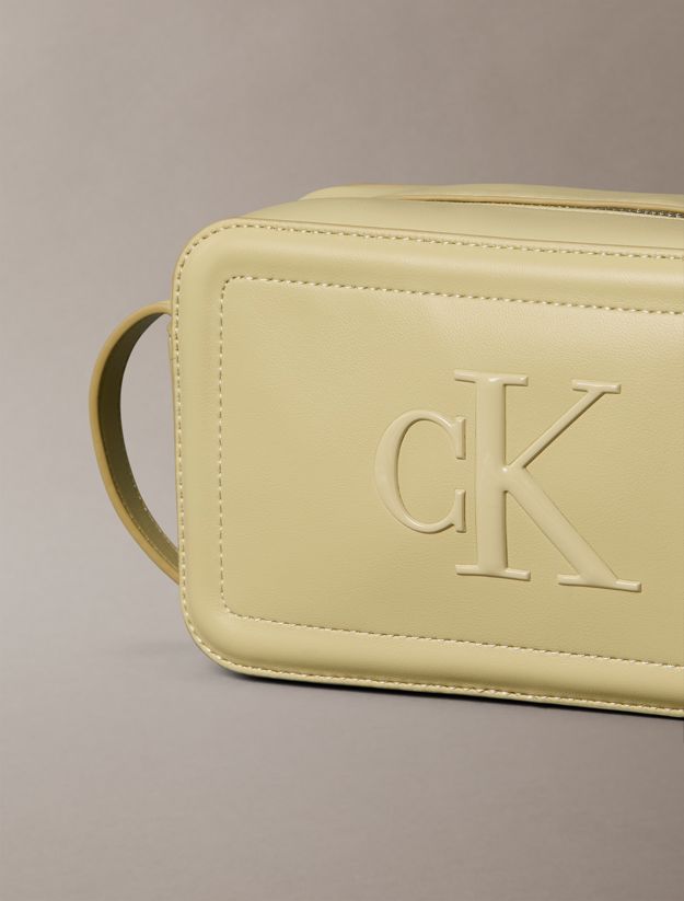 Embossed Monogram Logo Camera Bag