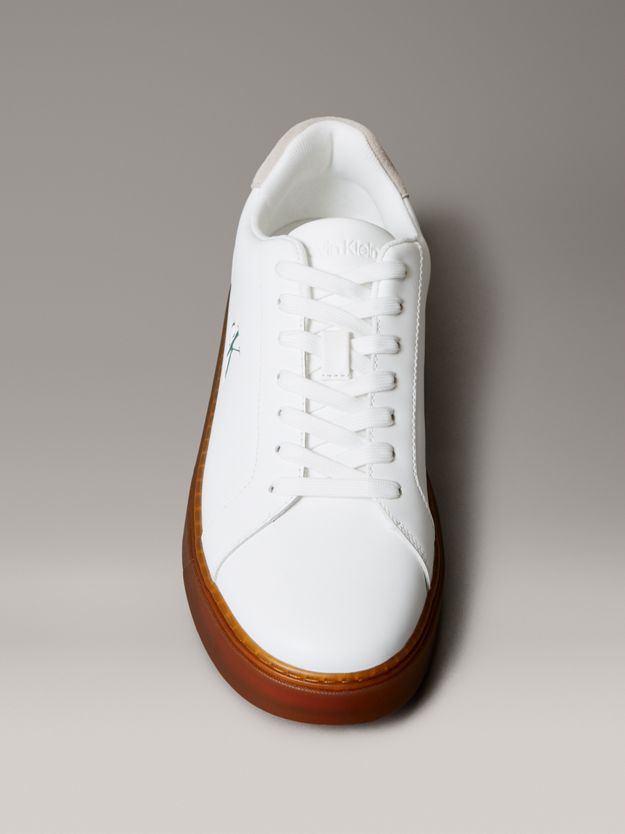 Smooth Leather Flexible Sole Trainers
