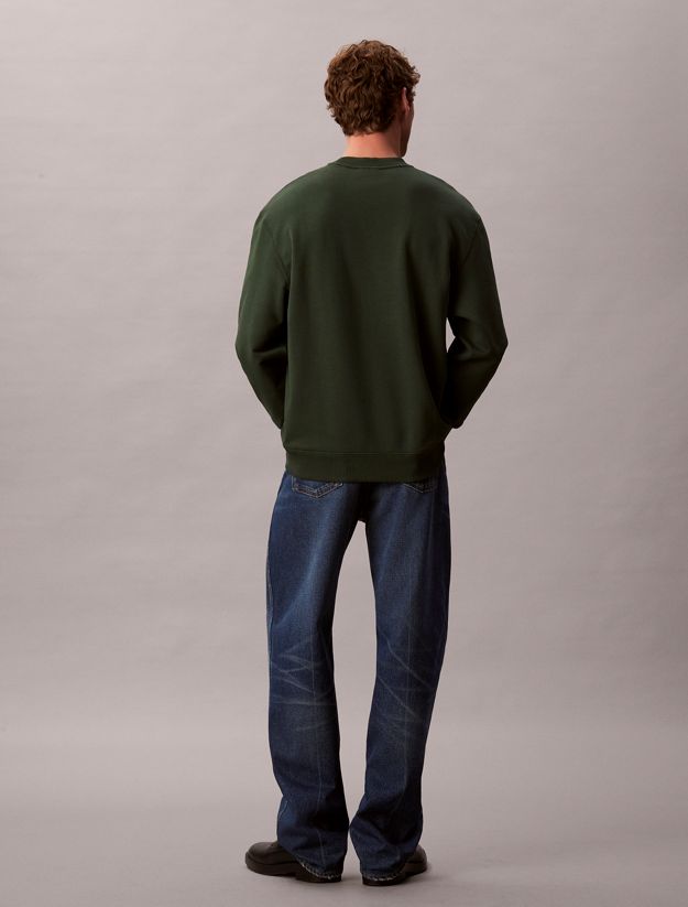 Cotton Terry Badge Sweatshirt