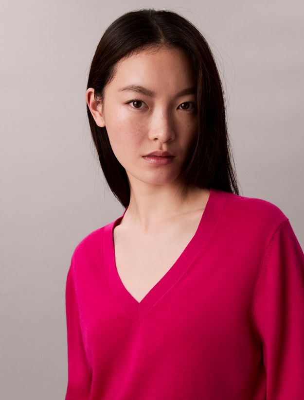 Merino Wool V-Neck Jumper