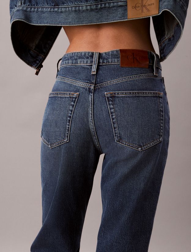High Rise Straight Jeans