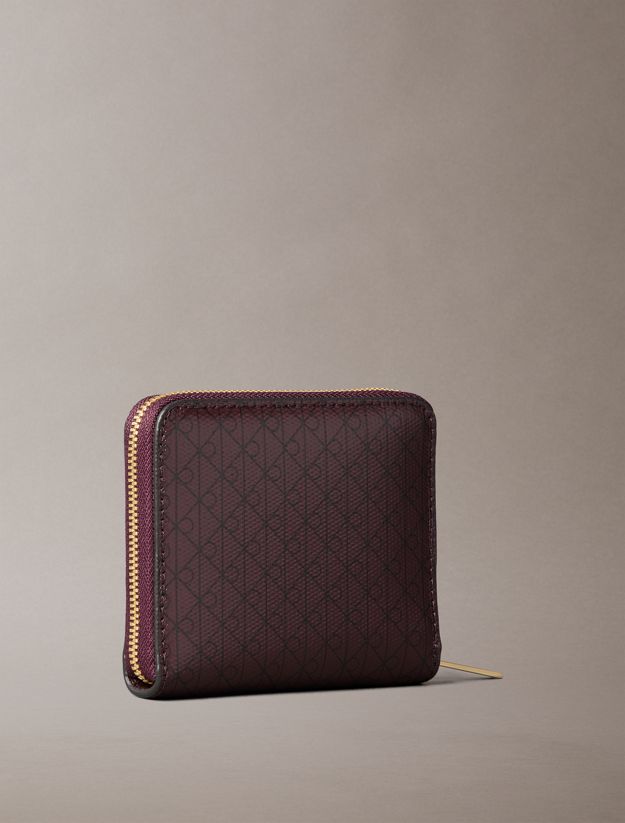 Allover Monogram Square Zip Wallet