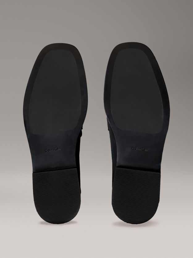 Leather Apron Toe Loafers