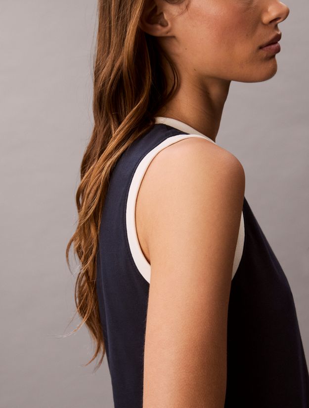 Slim Monogram Tank Top