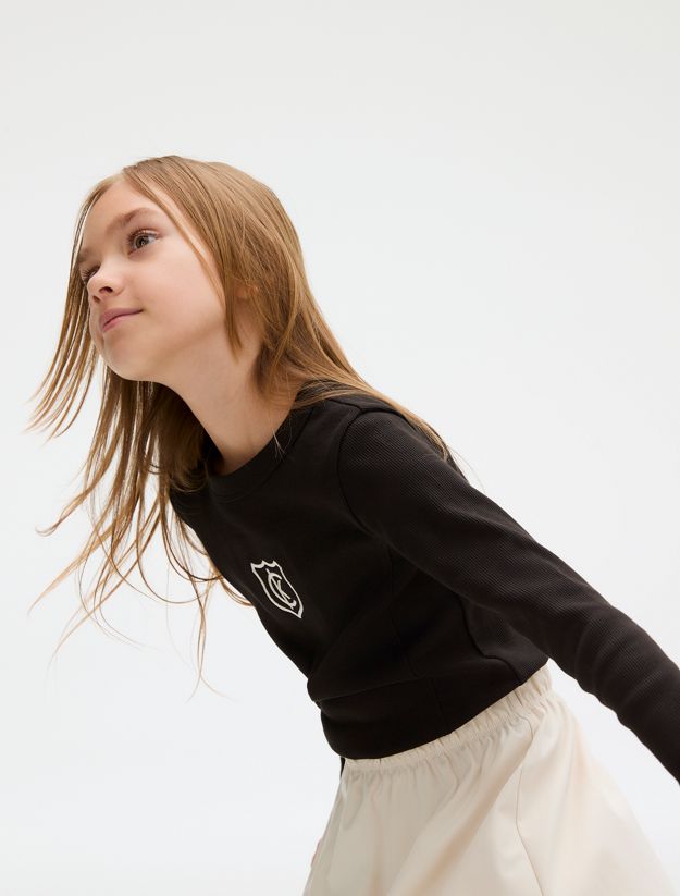 Ribbed Long Sleeve T-shirt