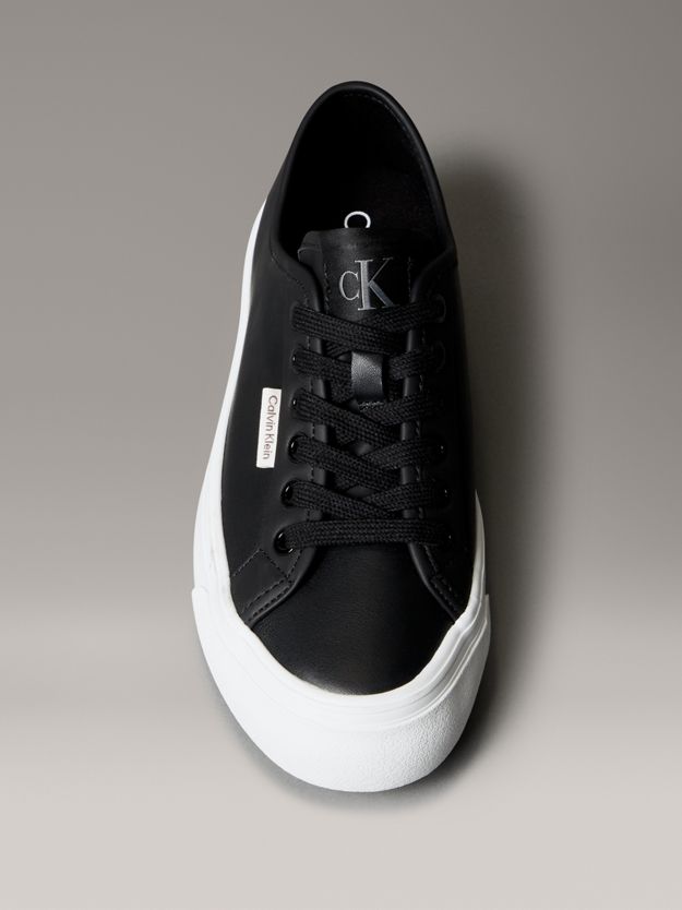 Leather Comfort Platform Trainers