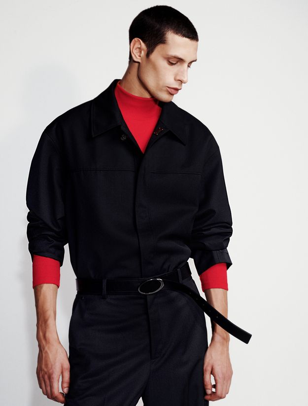 Turtleneck Ribbed Tee