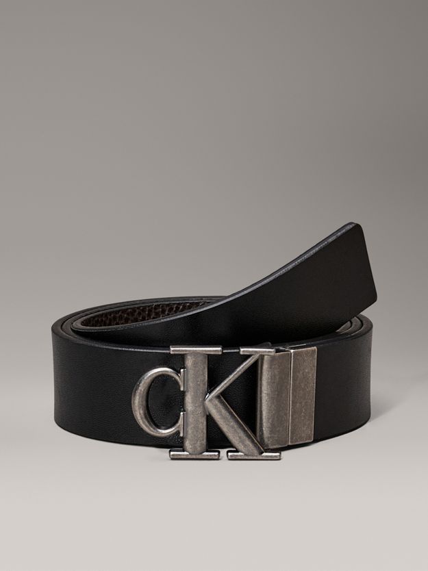 Leather Reversible Logo Belt