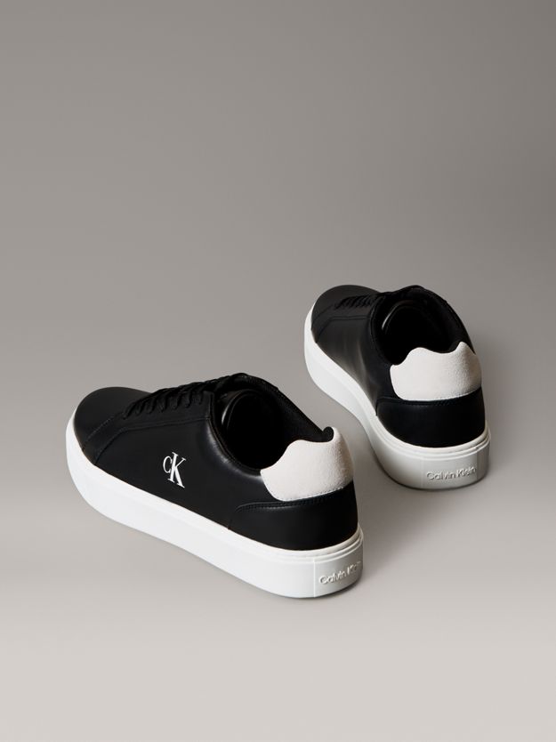 Smooth Leather Flexible Sole Trainers