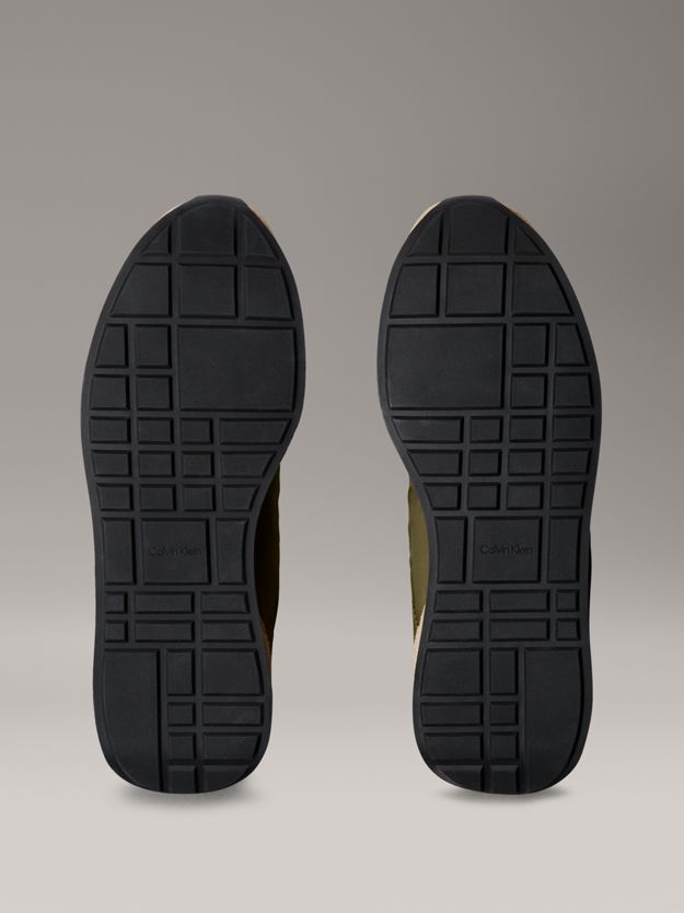 Suede Mix Signature Logo Runner Trainers