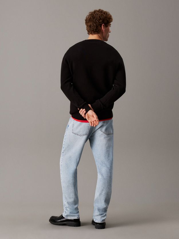 Cotton Intarsia Logo Jumper