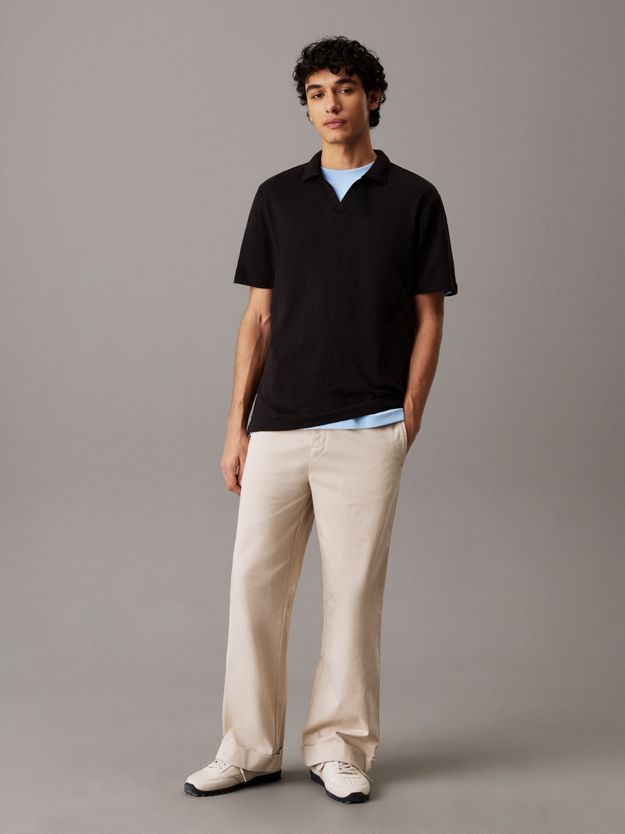Cuban Collar Polo Shirt