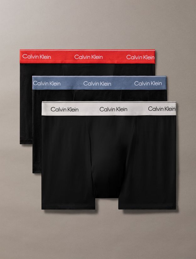 3 Pack Relaxed Dart Trunks - Icon Cotton Stretch