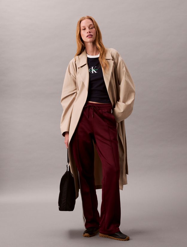 High Shine French Terry Track Pants