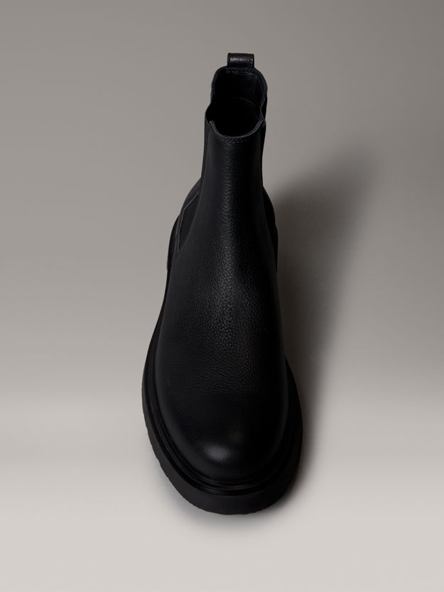 Tumbled Leather Chelsea Boots