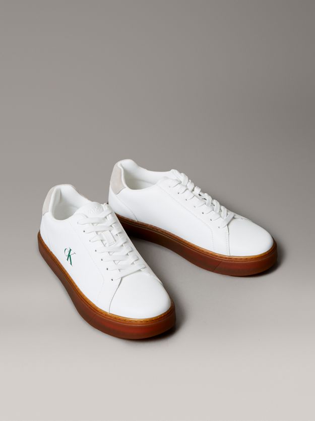 Smooth Leather Flexible Sole Trainers