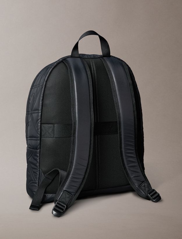 Puffer Monogram Logo Backpack