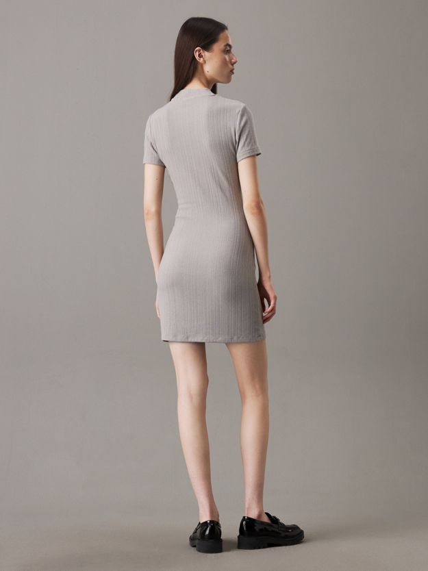 Slim Textured Rib Mini Dress