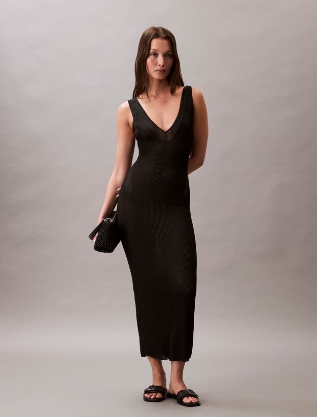 Knit Rib Sleeveless Dress