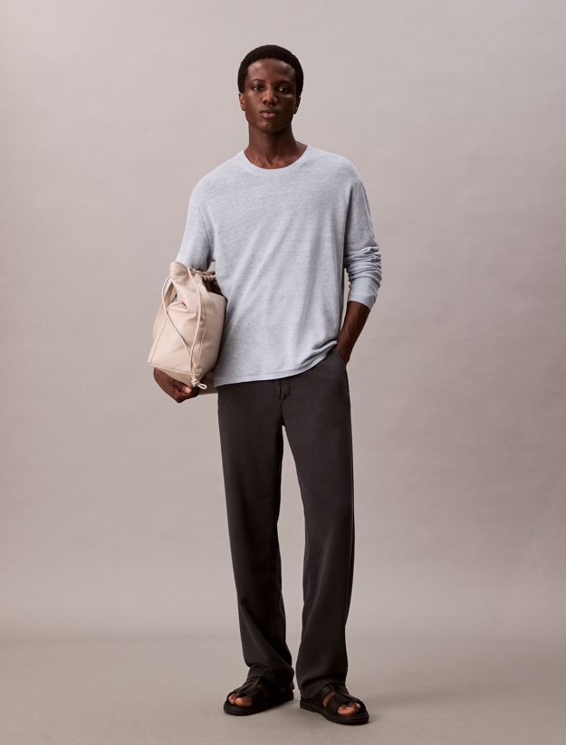 Linen Blend Dual Tone Jumper