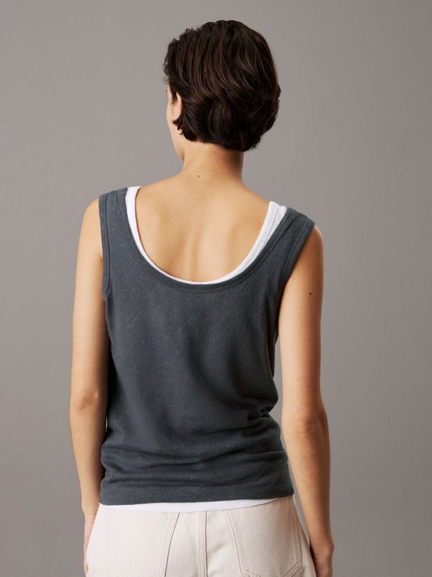 Slim Linen Jersey Tank Top