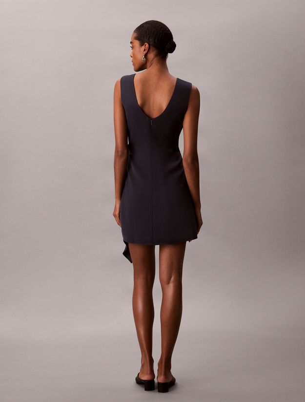 Mini Crepe Waterfall Dress