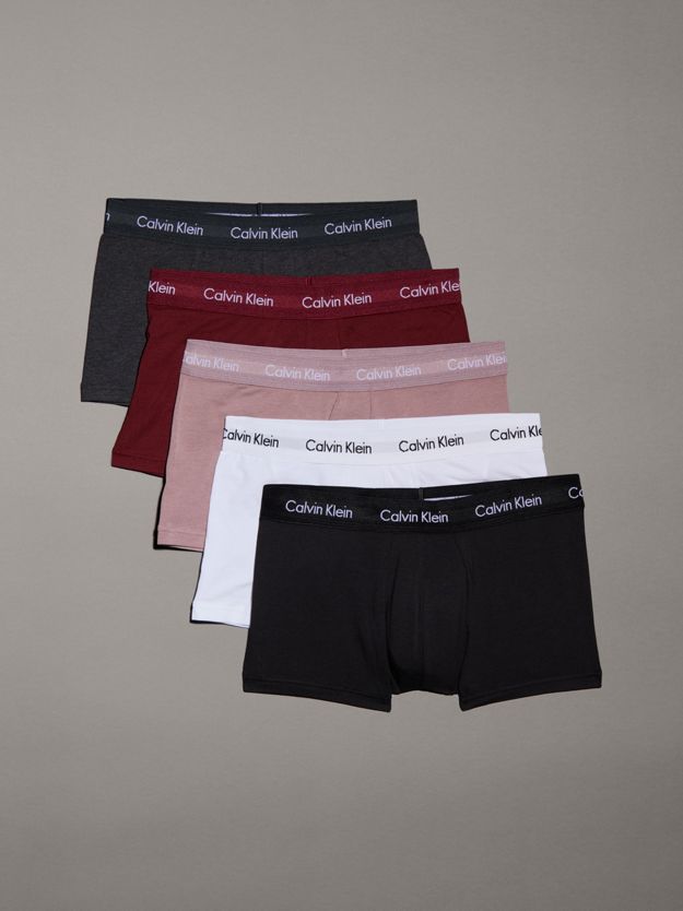 5 Pack Low Rise Trunks - Cotton Stretch