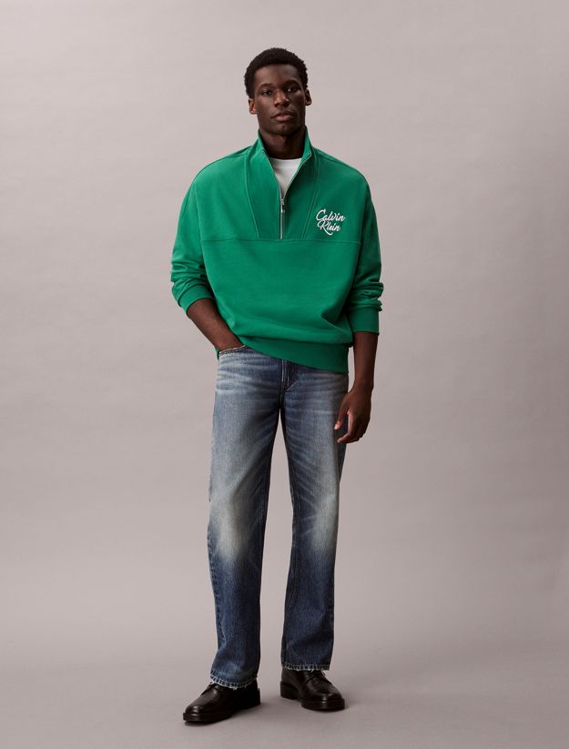 Premium Fleece Relaxed Quarter Zip Sweatshirt