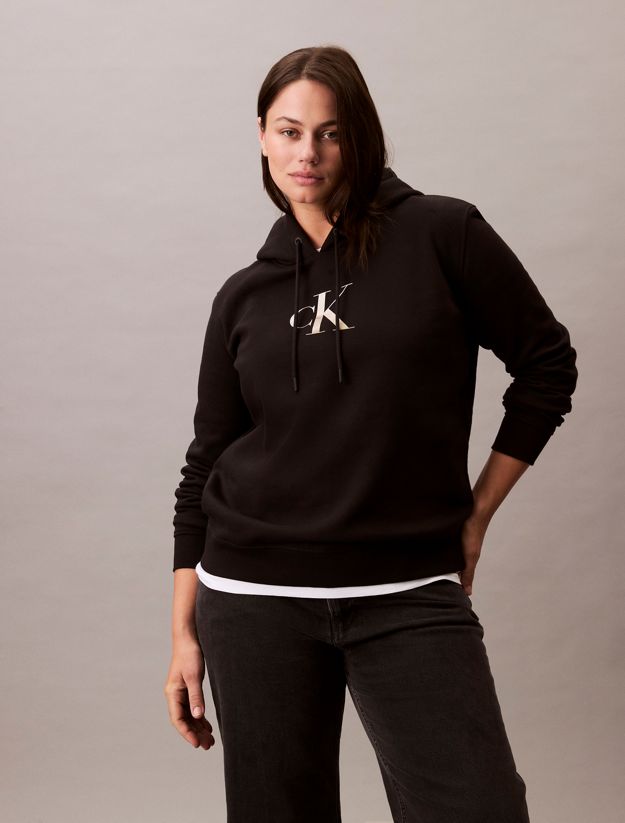 Plus Size Monogram Hoodie