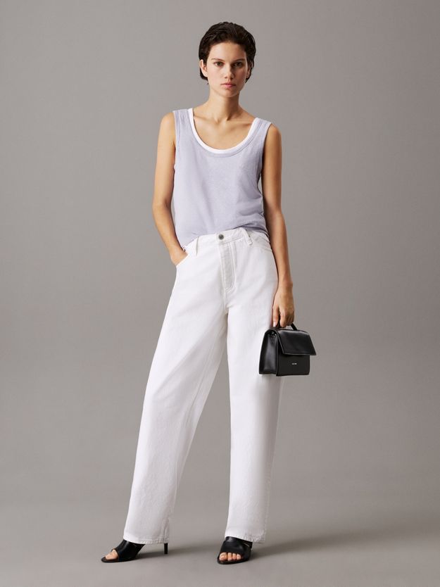 Slim Linen Jersey Tank Top