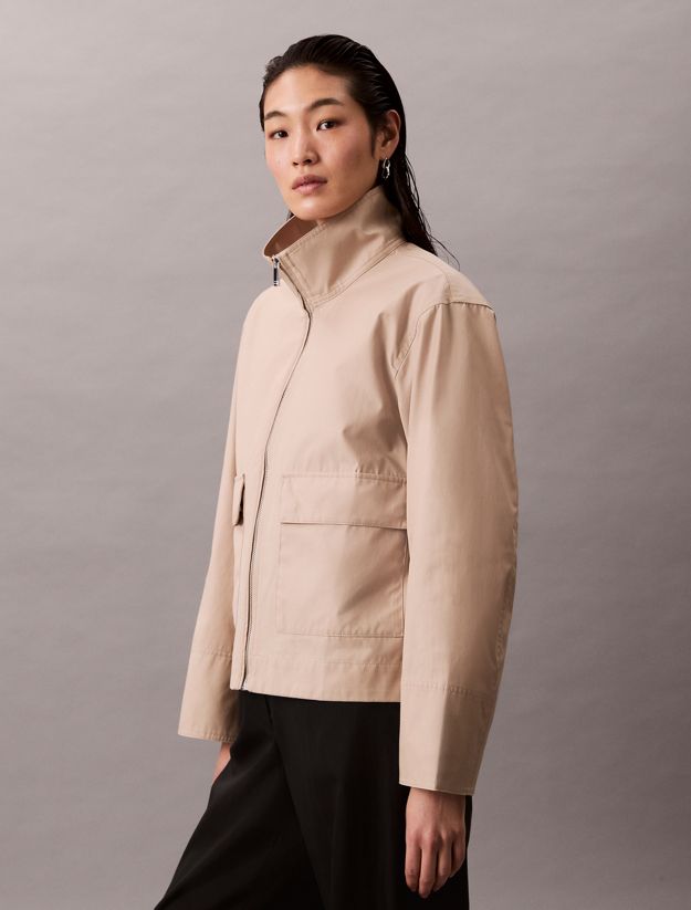 Short Cotton Blend Jacket