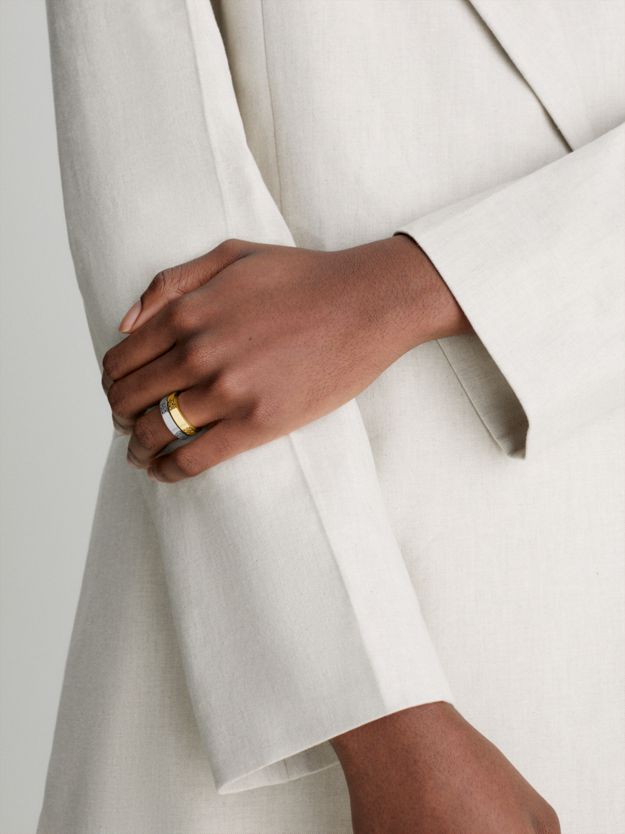 Minimalistic Monogram Rings Set