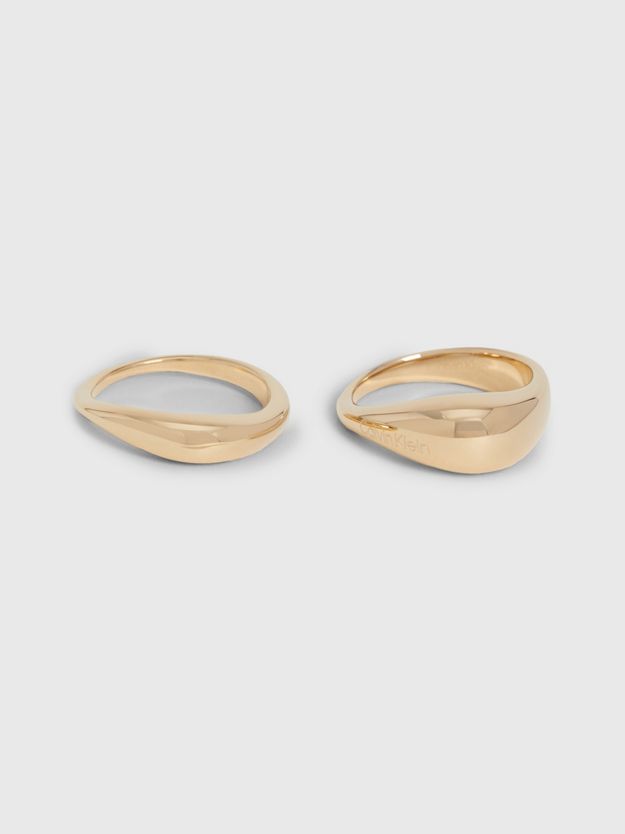 Organic Shape 2-Piece Rings Set