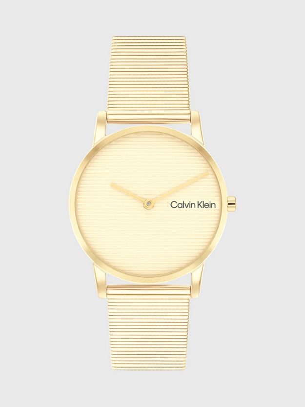 Linear Dial Mesh Bracelet Watch