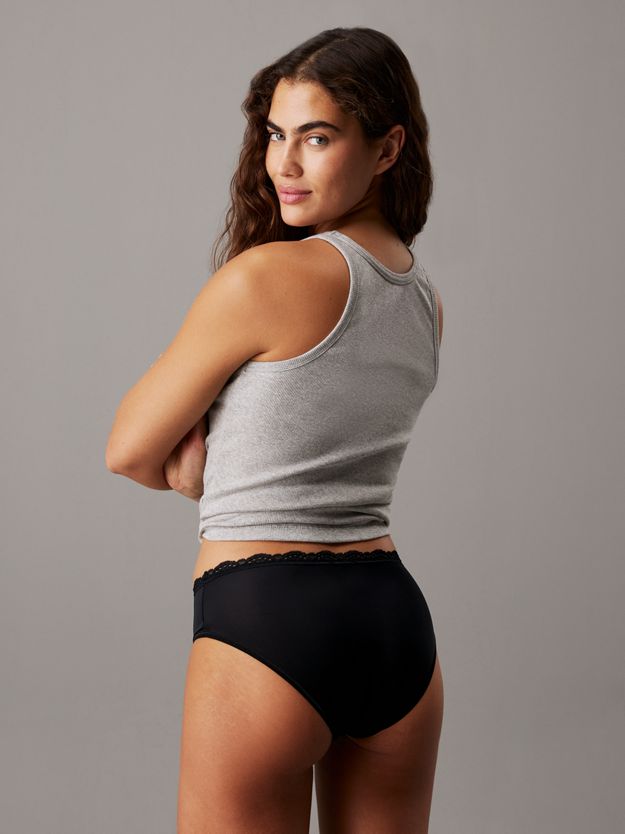 3 Pack Hipster Panties - Micro Stretch with Lace