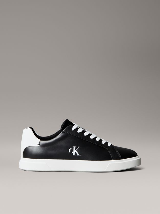 Leather Signature Logo Trainers