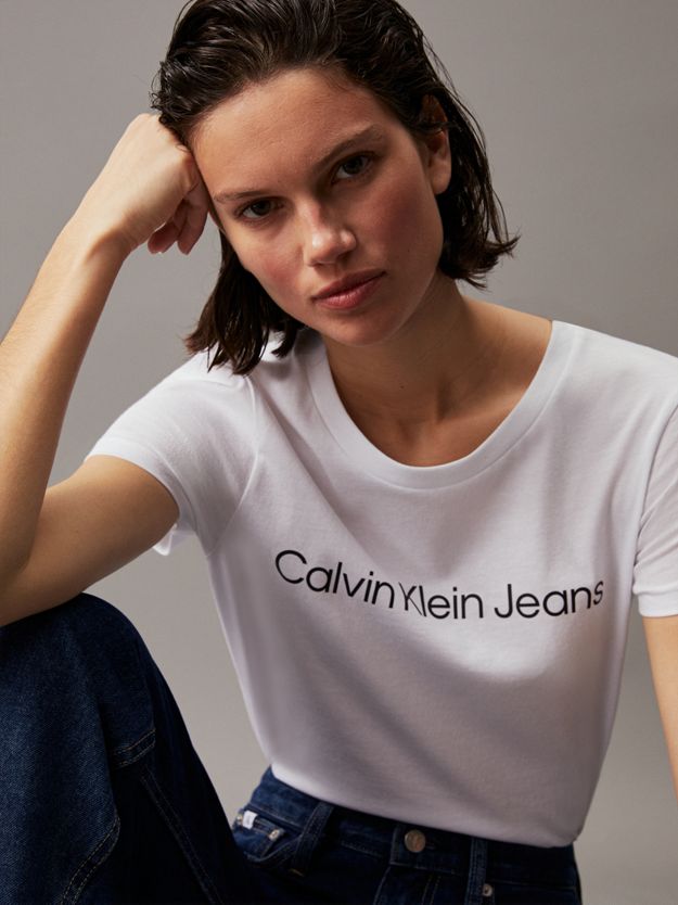 Slim Cotton Logo T-shirt