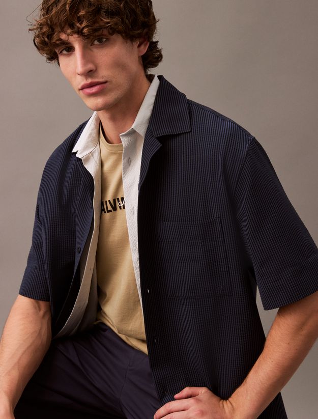 Seersucker Short Sleeve Shirt