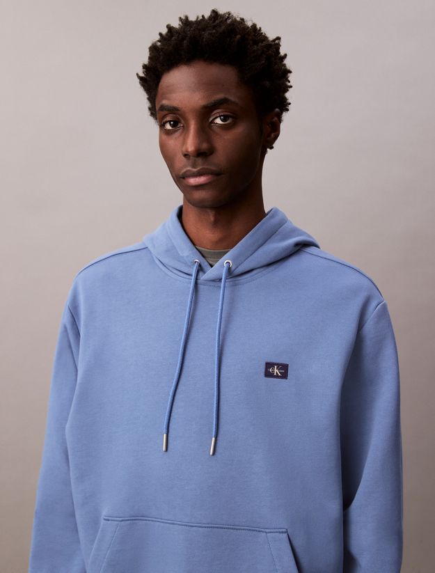 Cotton Terry Badge Hoodie