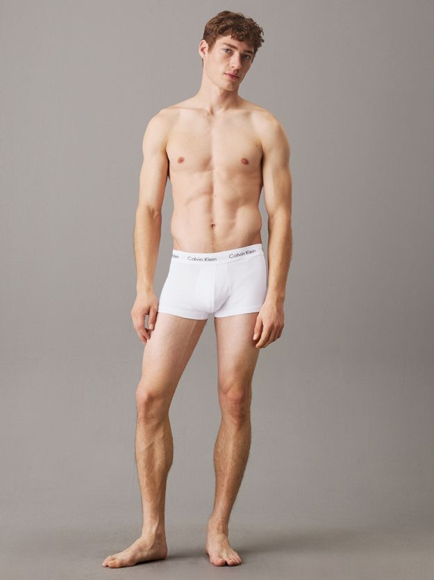 3 Pack Low Rise Trunks - Cotton Stretch