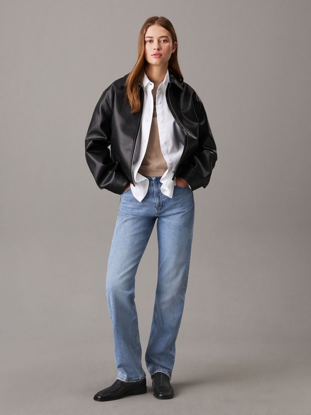 High Rise Straight Jeans