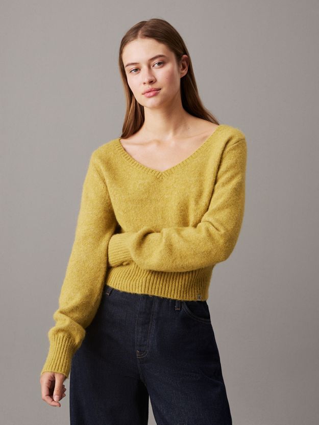 Plush Wool Blend V-Neck Jumper