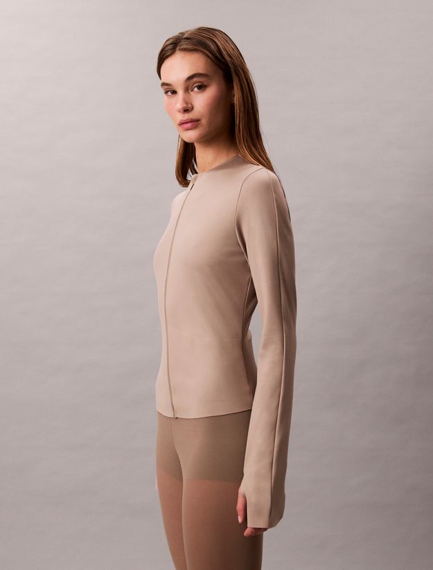 Invisible Midlayer Shapewear Zip Up Jacket