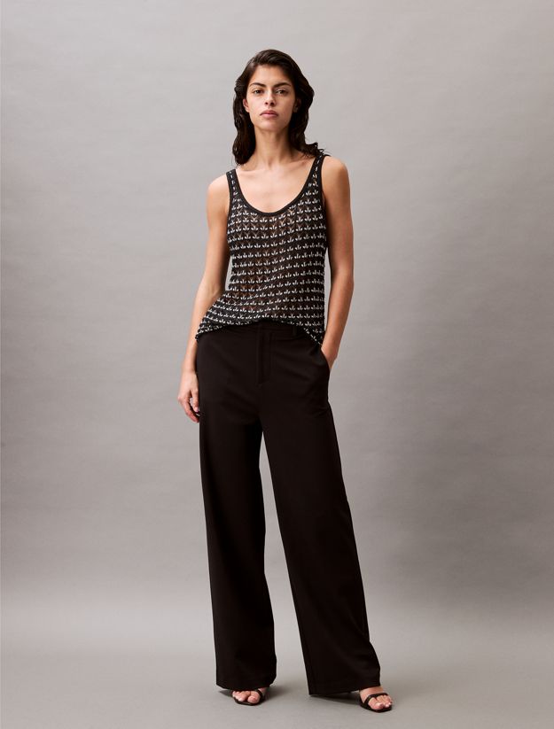 Milano Jersey Wide Leg Trousers