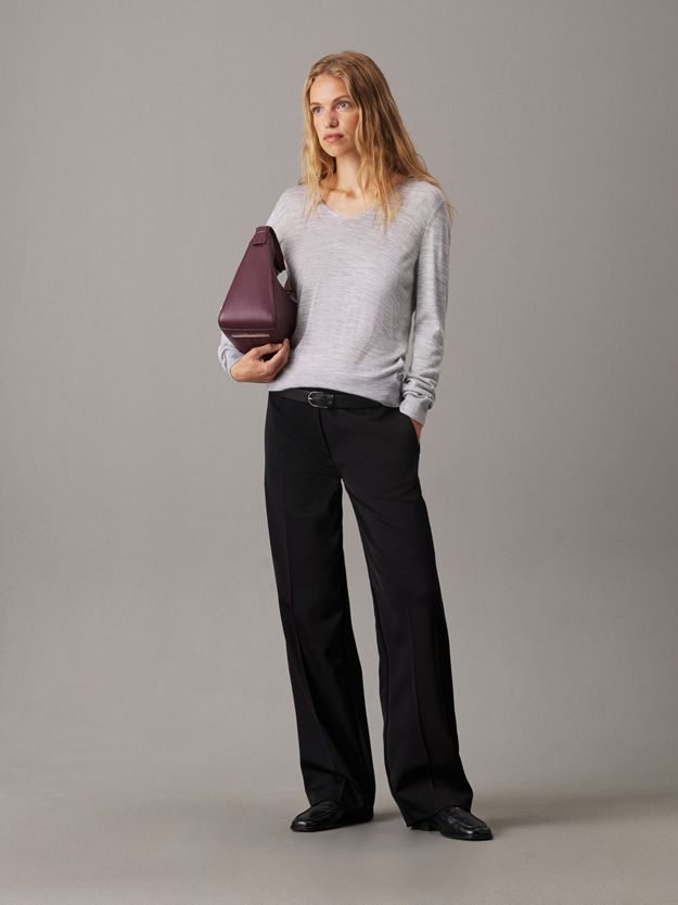 Acetate Blend Polo Jumper